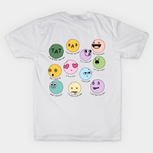 various facial expressions T-Shirt